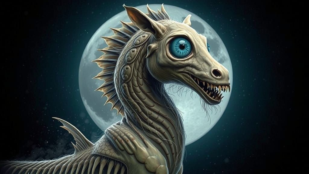 Innocent Brookhorse with Canine Mouth and Rabies