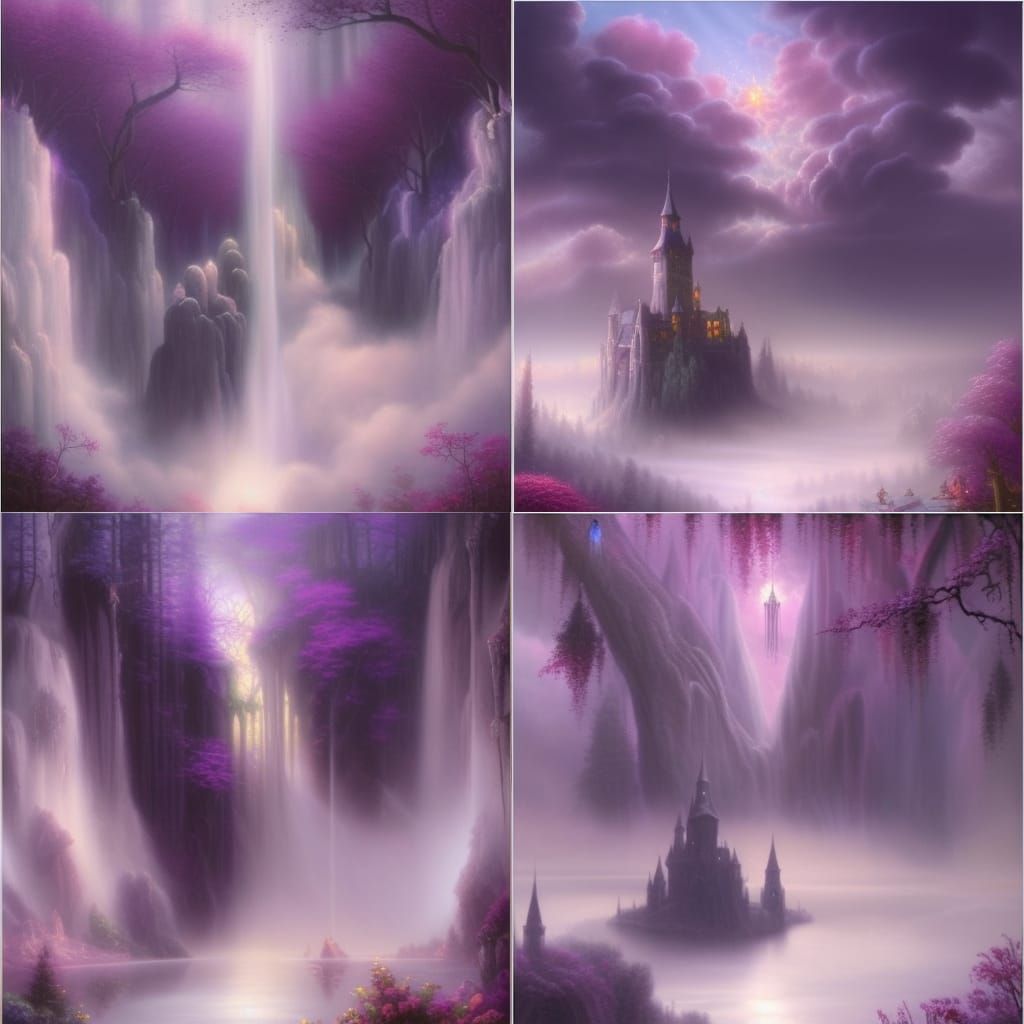 Dark fantasy ethereal Gothic land