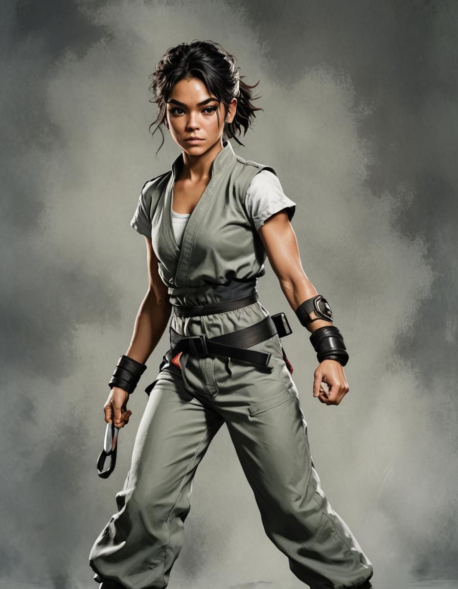 Athletic Woman as Fighting Game Character, Cinematic