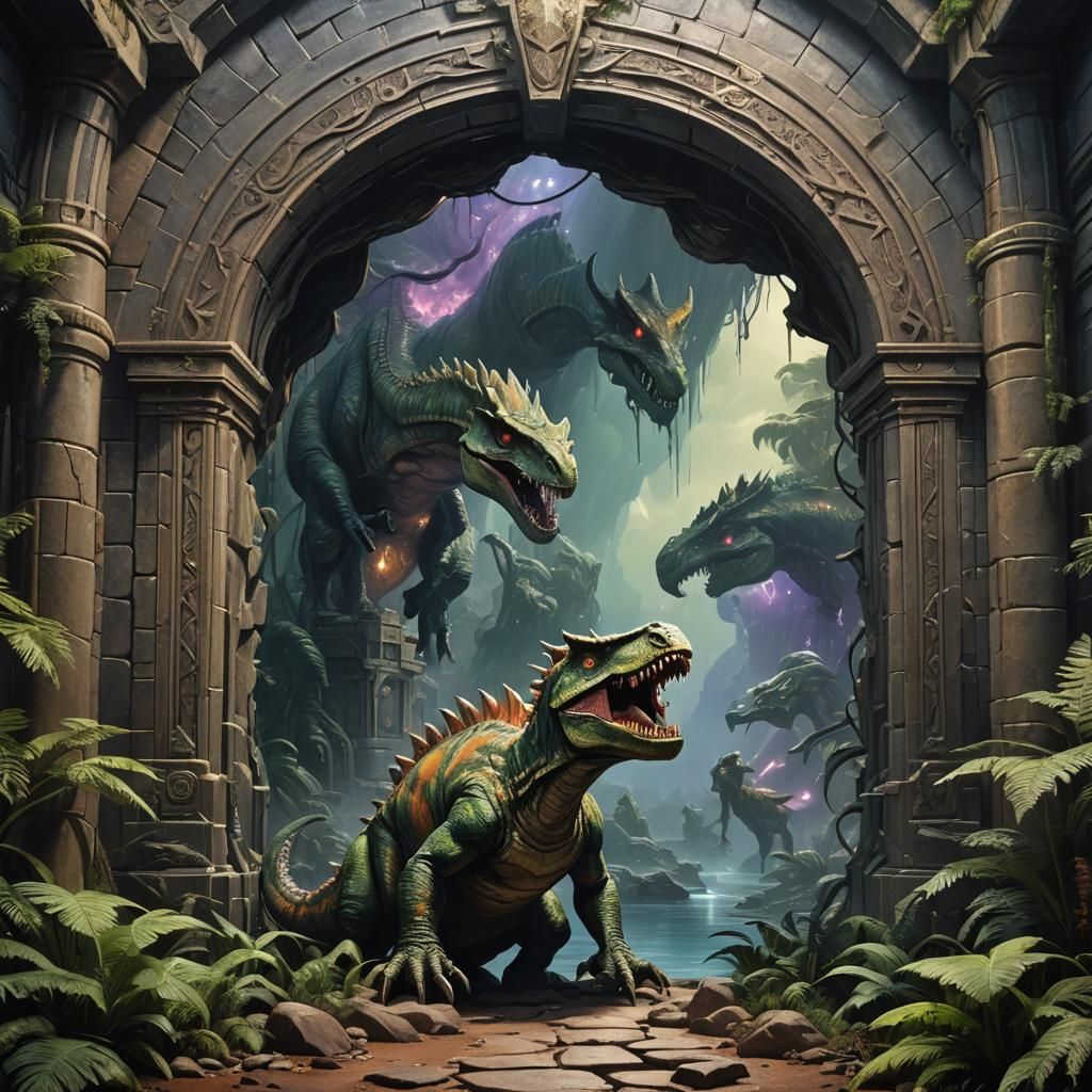 Portal to a Sinister Dinosaur World