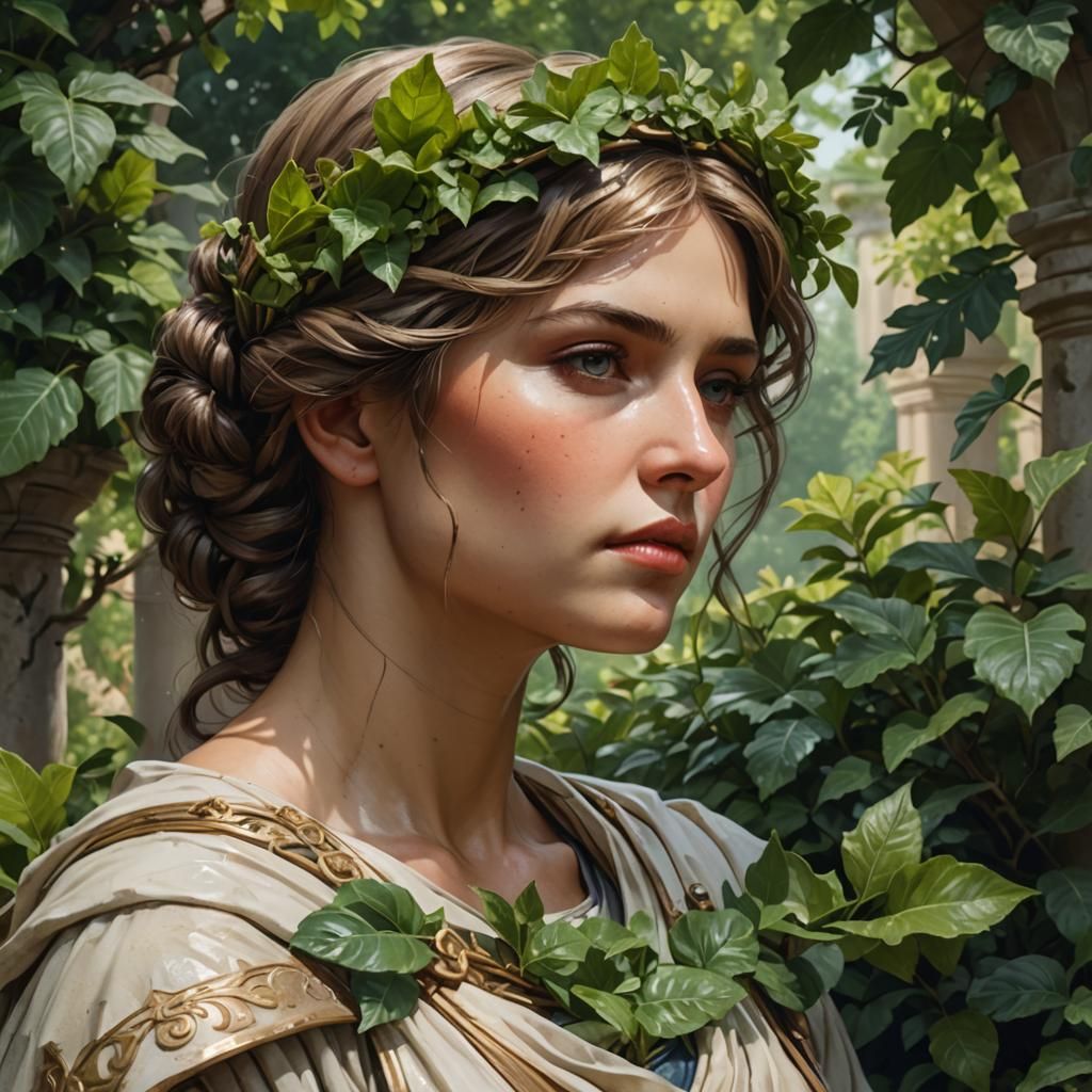 Roman Senatorial Woman in Garden, Concept Art