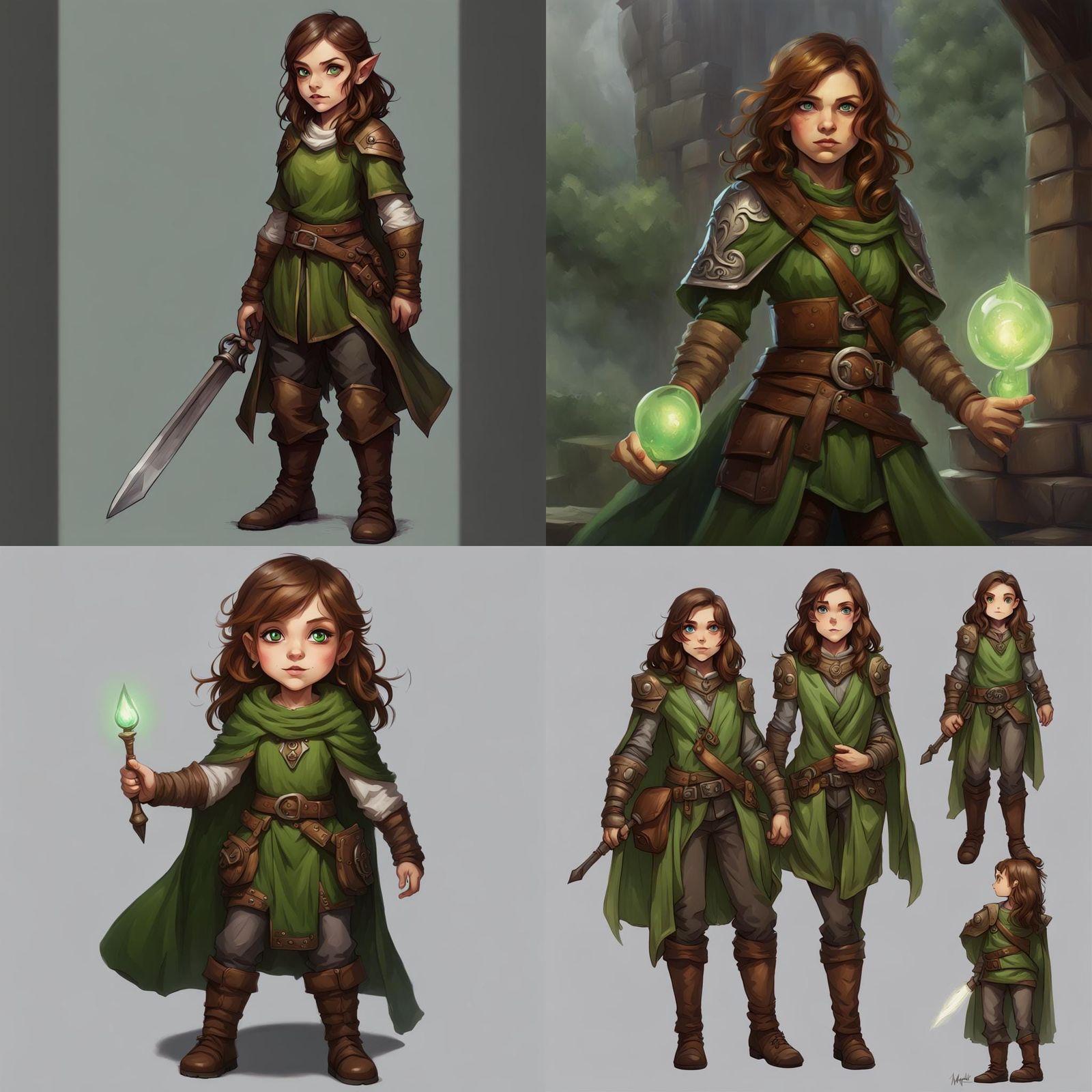Halfling Rogue Cleric with Magic
