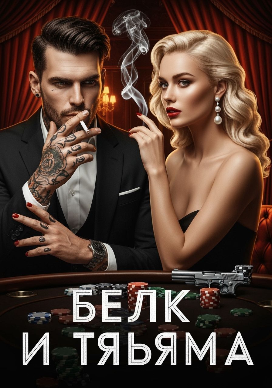 Mafia Romance Book Cover in Noir Style