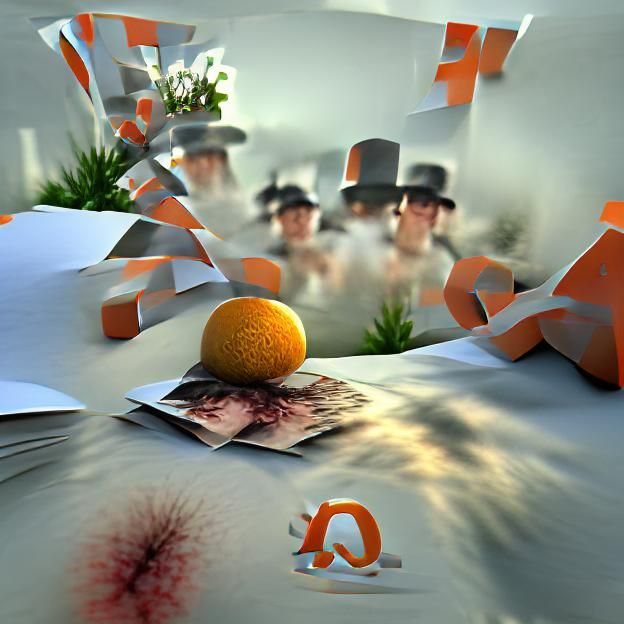 Clockwork Orange Design on Greeting Card