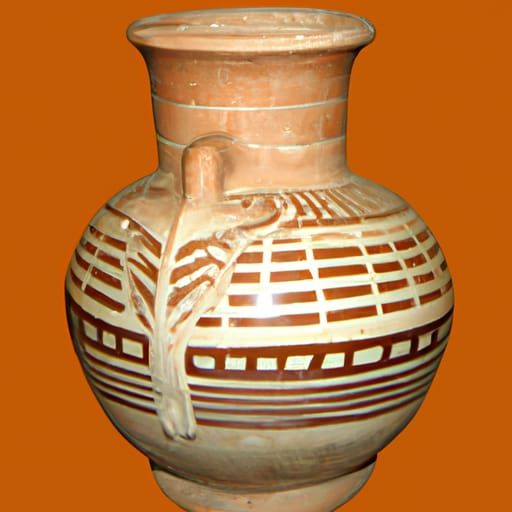 Olmec Pottery Jar with Pheasant Motif