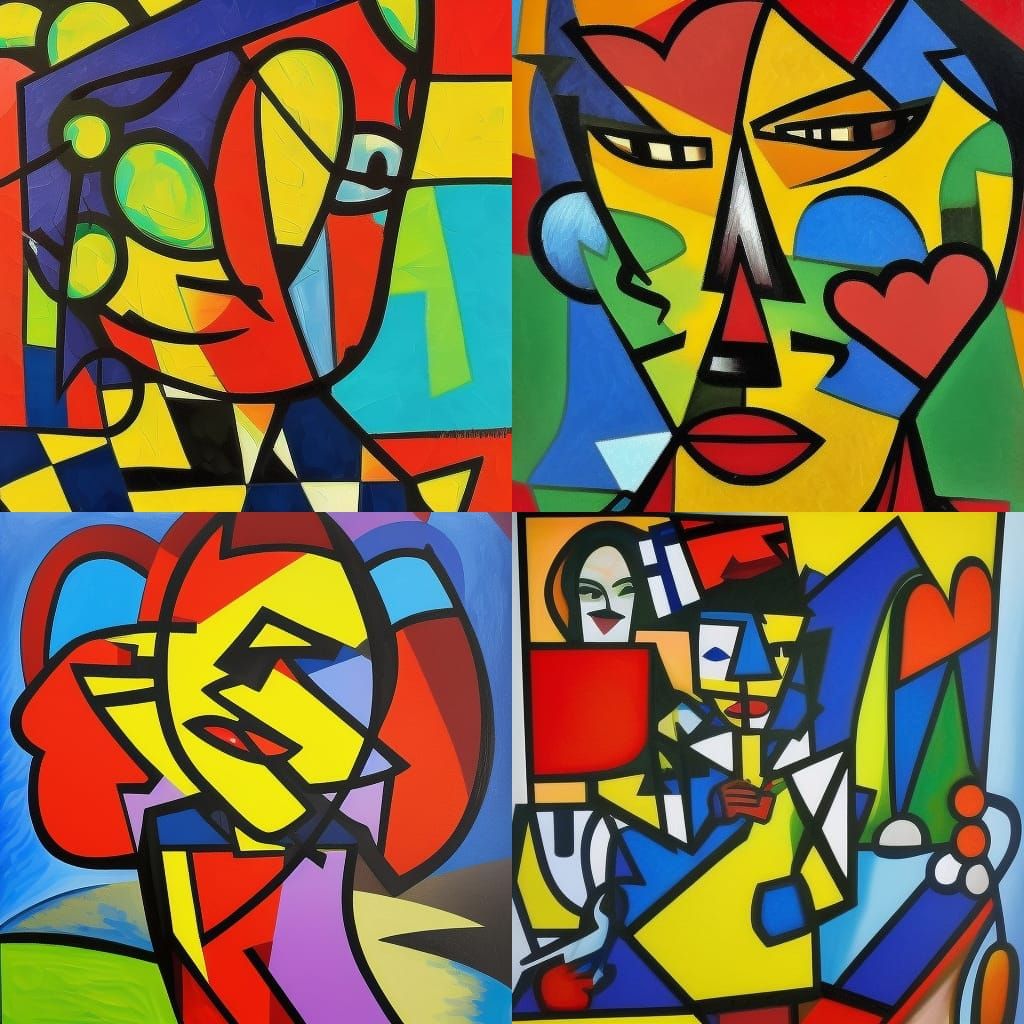 Romero Britto style