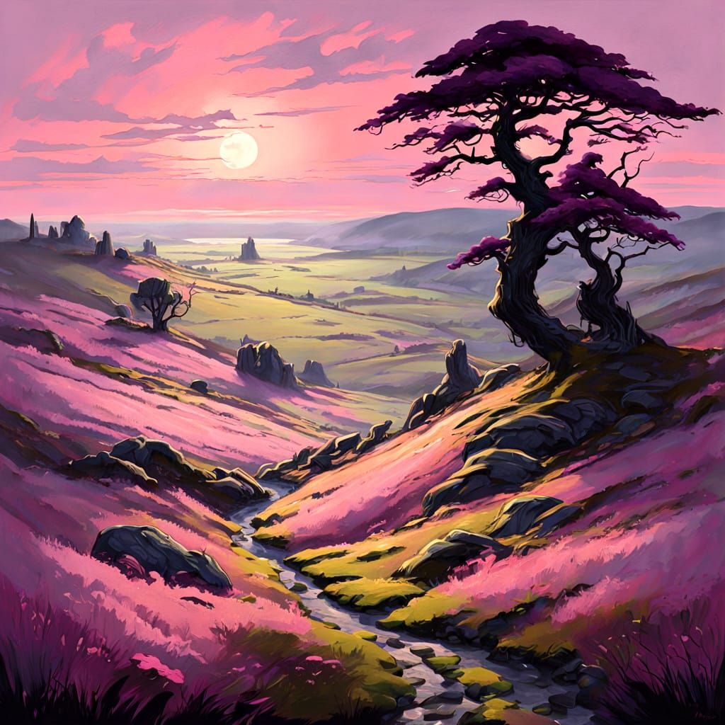 heather in the valley