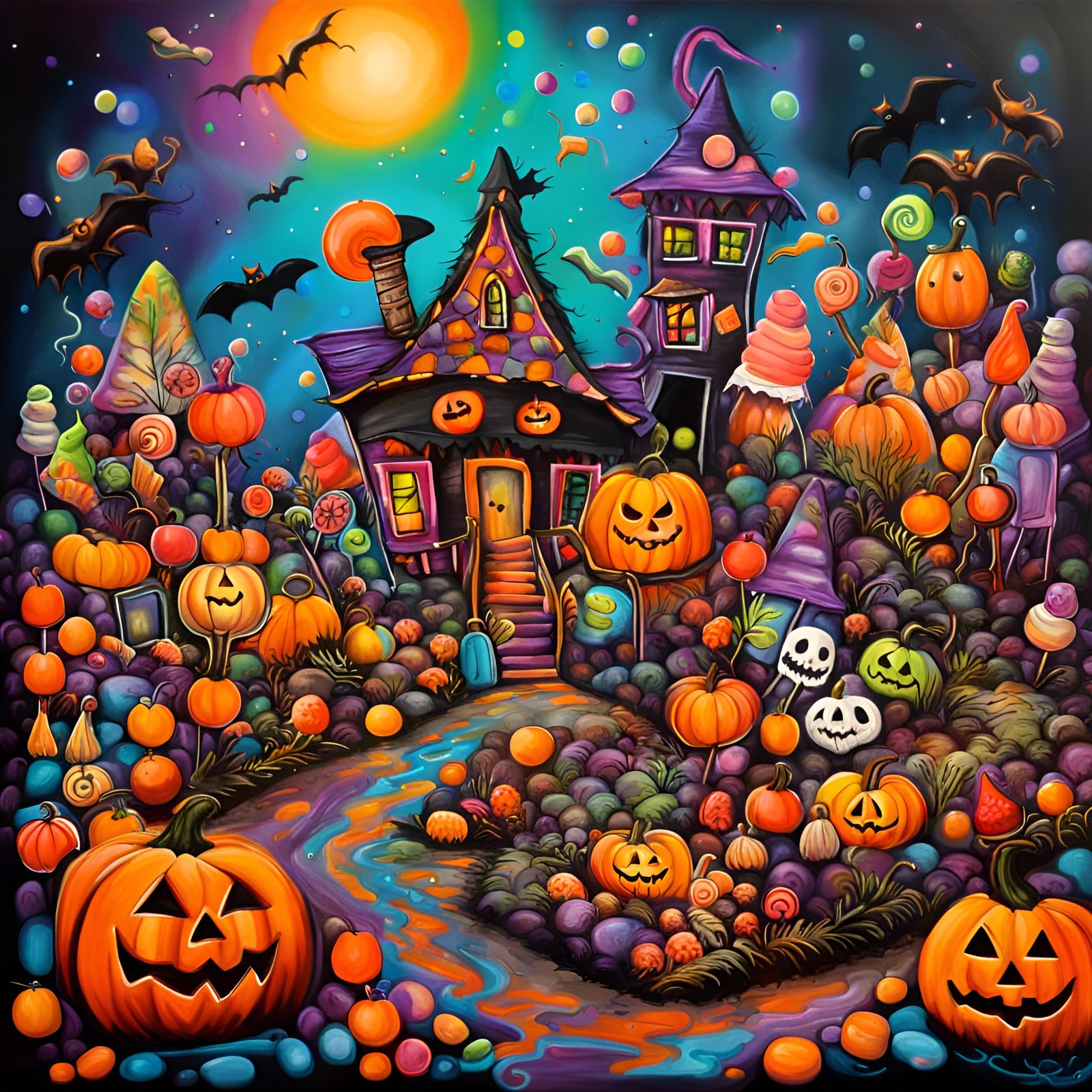 Cute Halloween Candyland