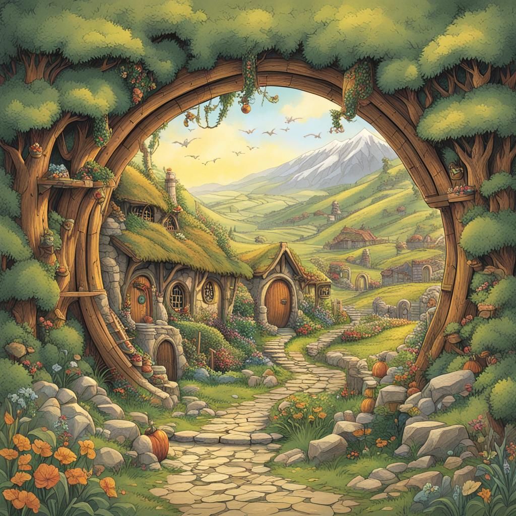 Enchanting Hobbit Scene
