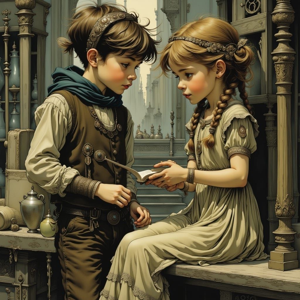 World in Flux Generated by AI