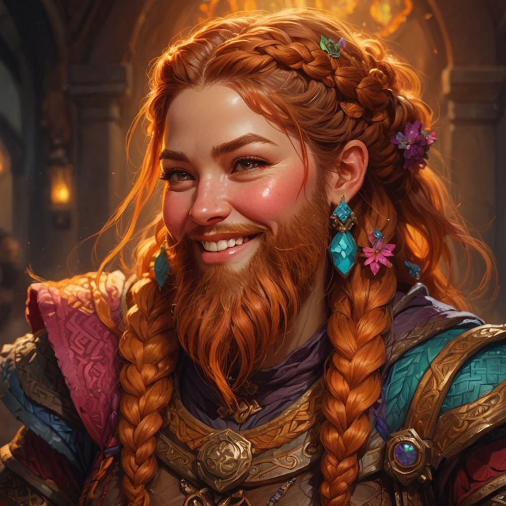 Pretty Bearded Dwarven Lady 20