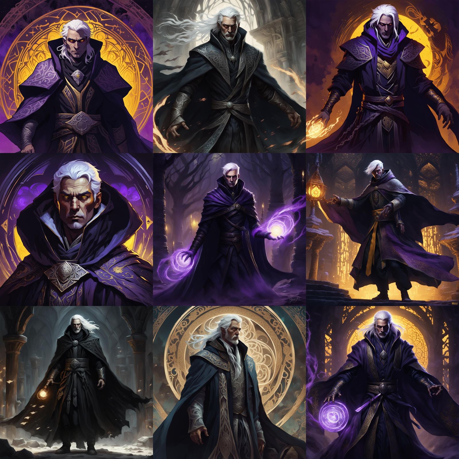 Shadar-Kai Warlock in Dark Fantasy Concept Art