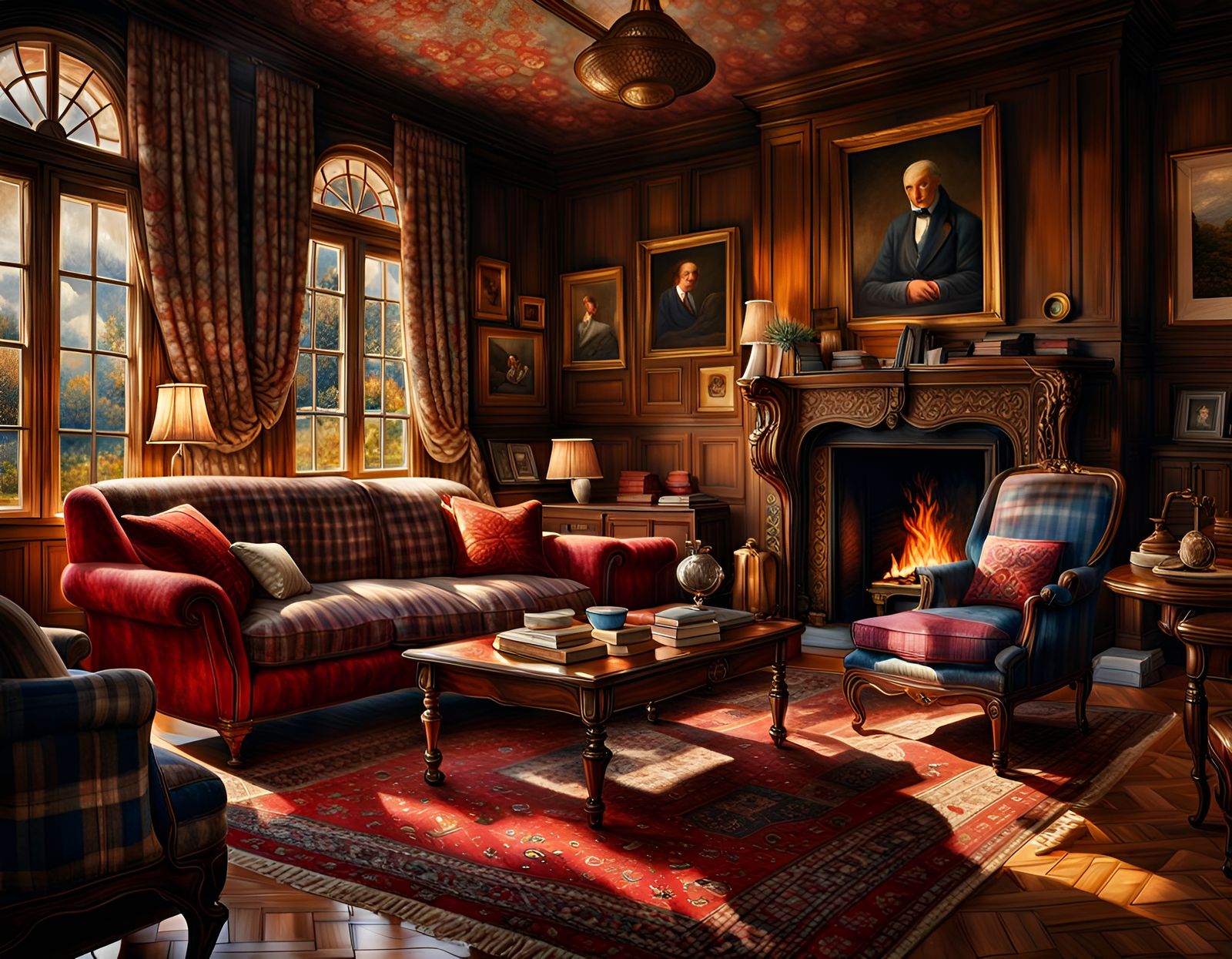 Cozy Family Home with Cashmere Plaids