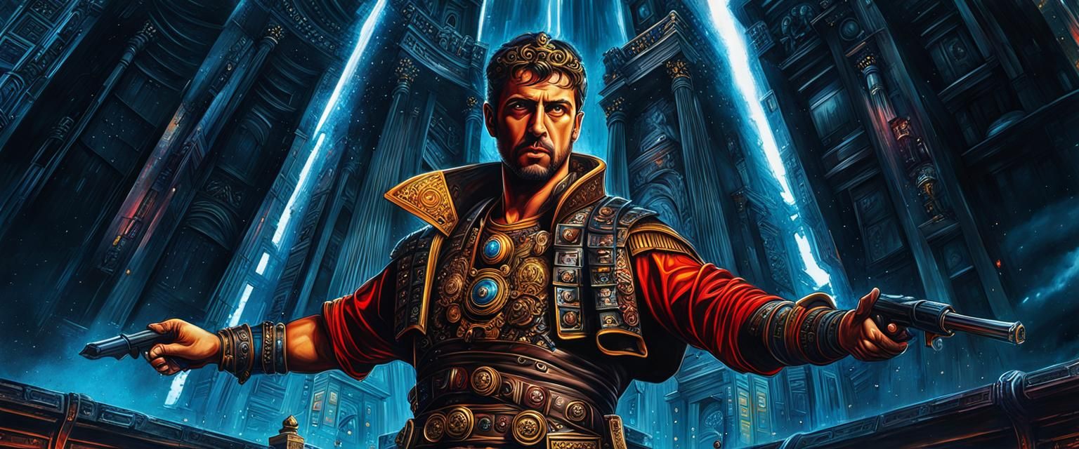 Cyberpunk Roman Emperor in Ultra Quality