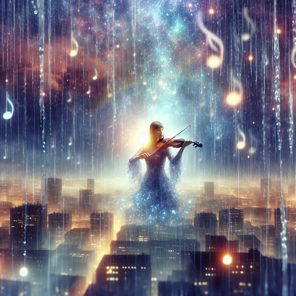 Whimsical Cityscape Symphony