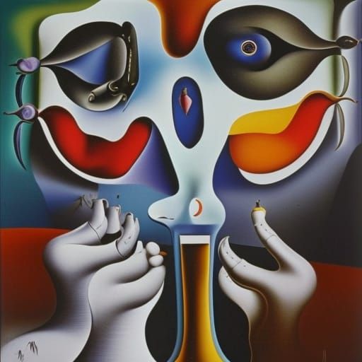 Surrealist Painting in the Style of Salvador Dali