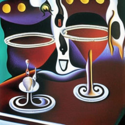 Surrealist Painting in Style of Salvador Dali