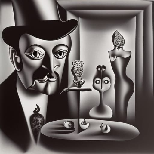 Surrealist Painting in the Style of Salvador Dali