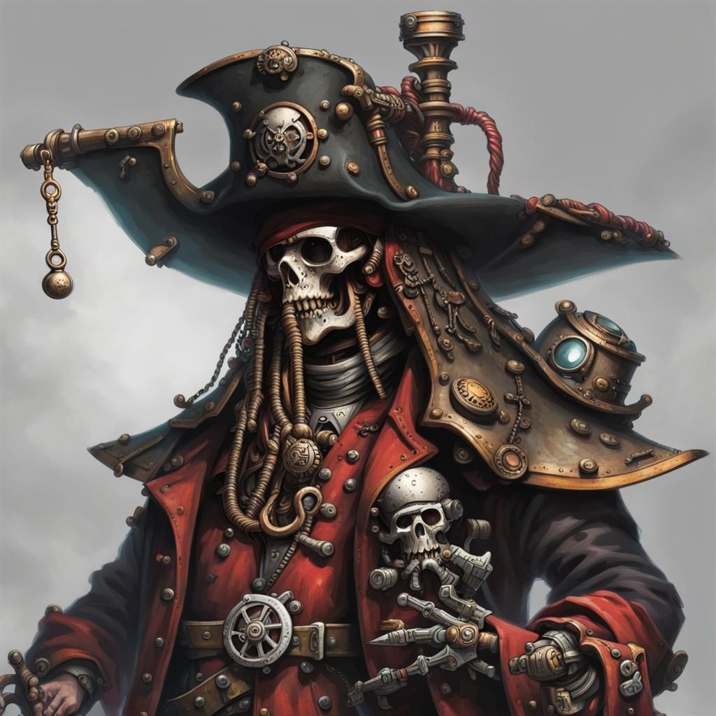 Adeptus Mechanicus Pirate with a Big Hat