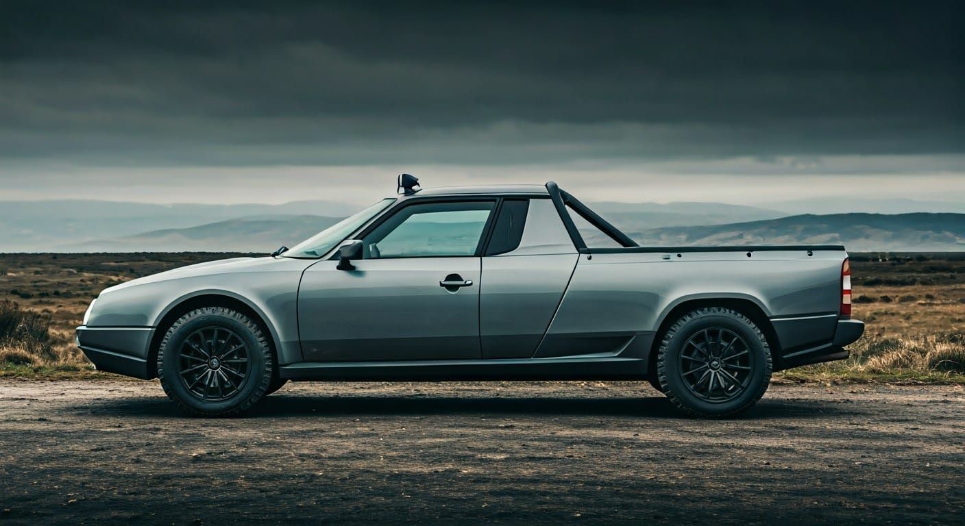 Futuristic Citroën CX Super Duty Pick-up Concept in Gritty C...