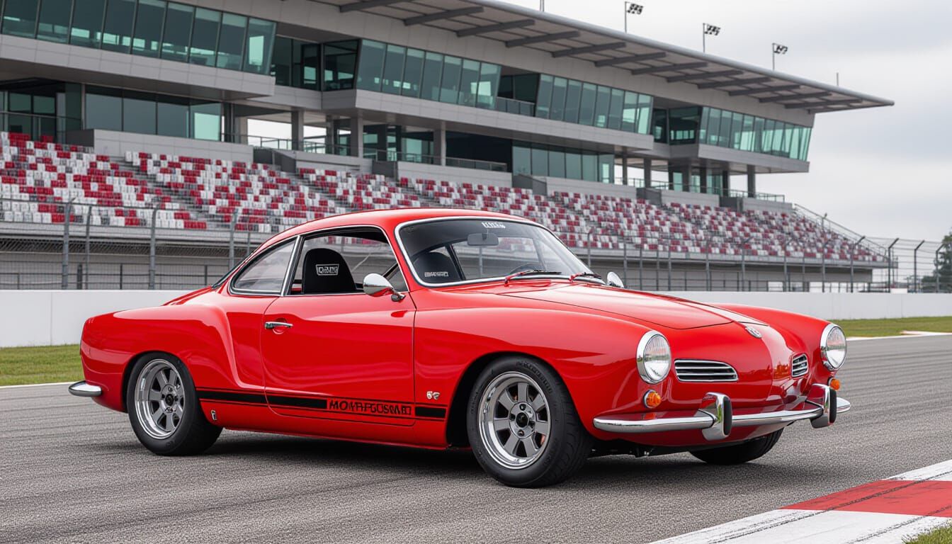 Retro-Modern Karmann Ghia Race Car Design
