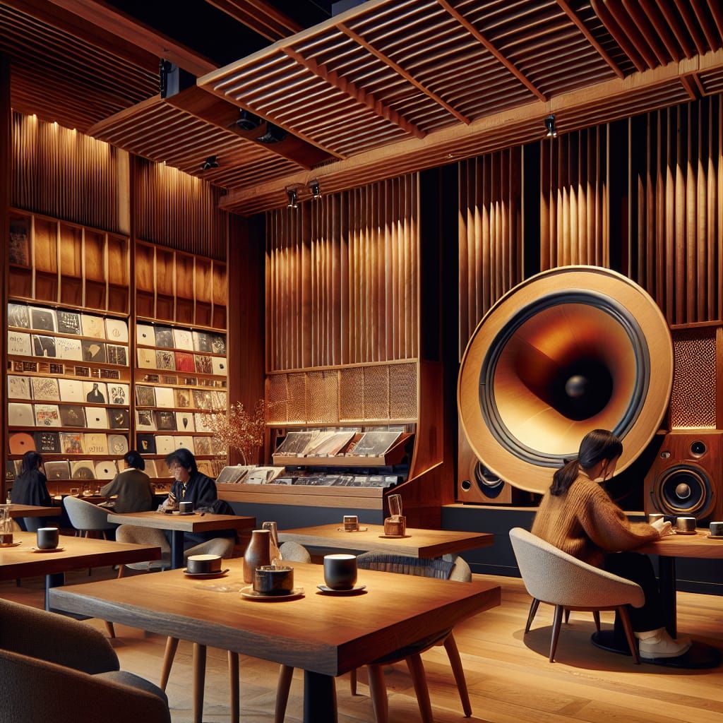 Tokyo audiophile listening cafe