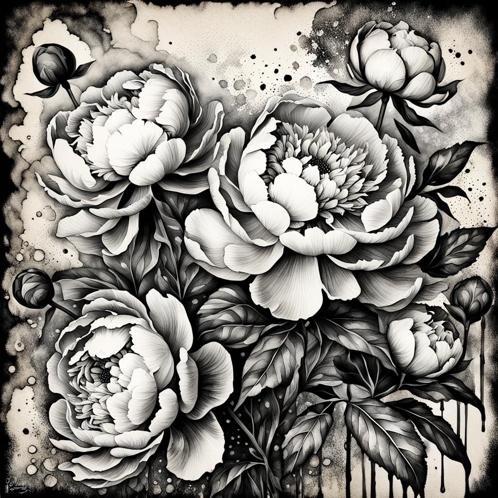 Beautiful peony