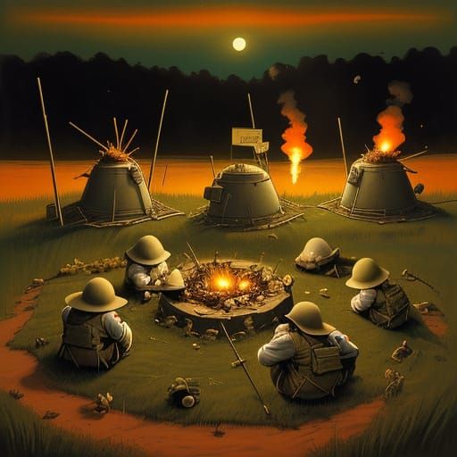 WWII Soldiers Share Hope in Bomb Bunker, United by Mum's Jam