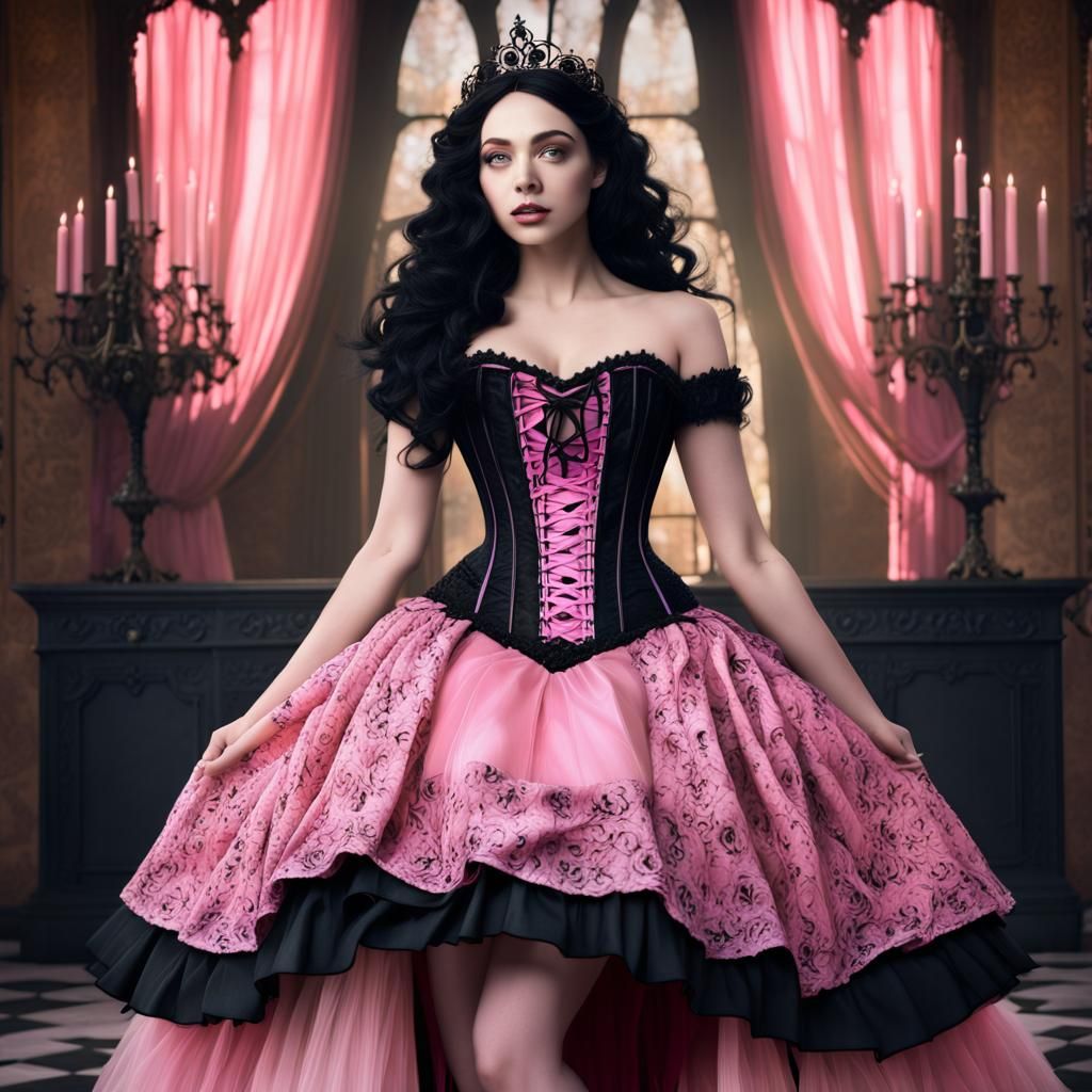 Gothic Fairytale Aurora in Detailed Matte Painting