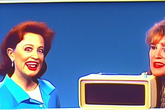 Public Access TV Show Still, Circa 1993