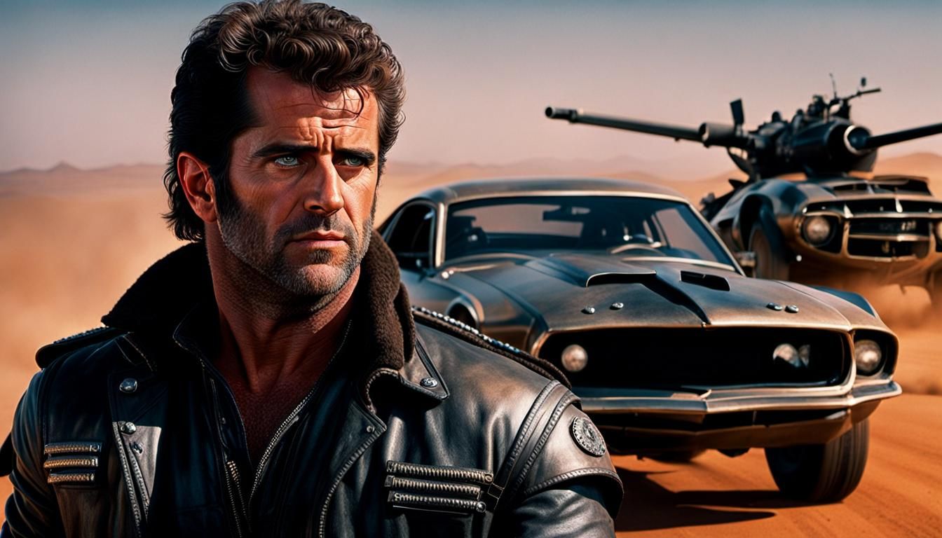 Mad Max Portrait in Hyperrealistic Dark Fantasy Style