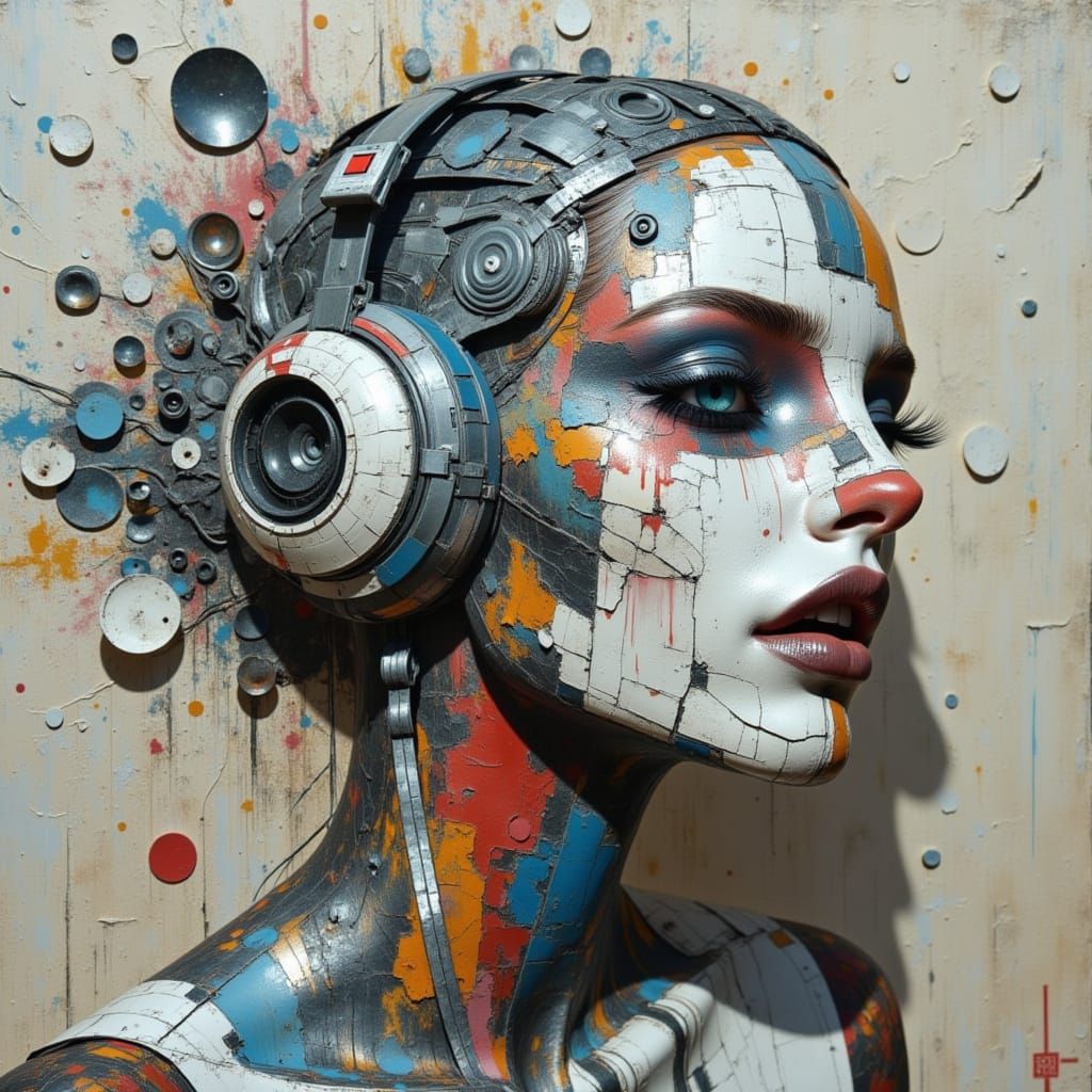 Vibrant Cyberpunk Cityscape in Neon Lights