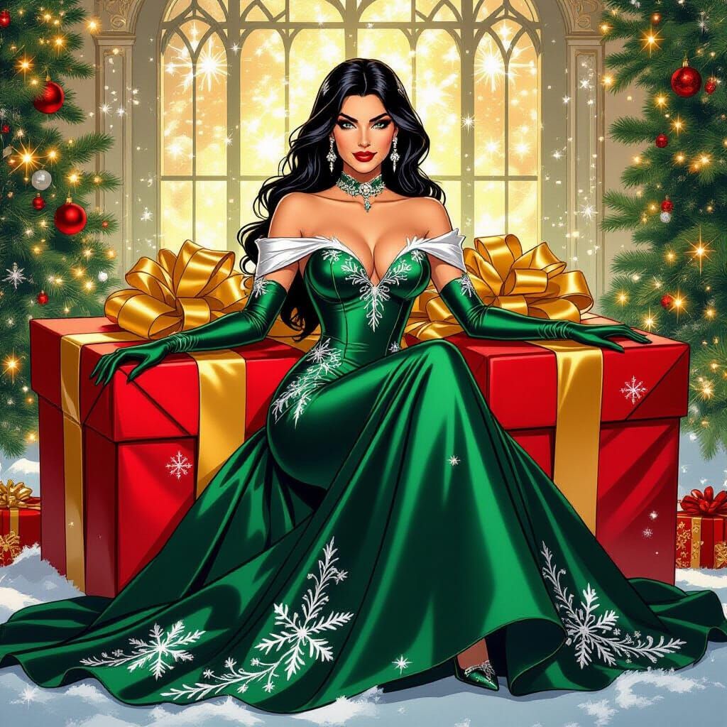 Nyssa Al Ghul in Christmas Fantasy