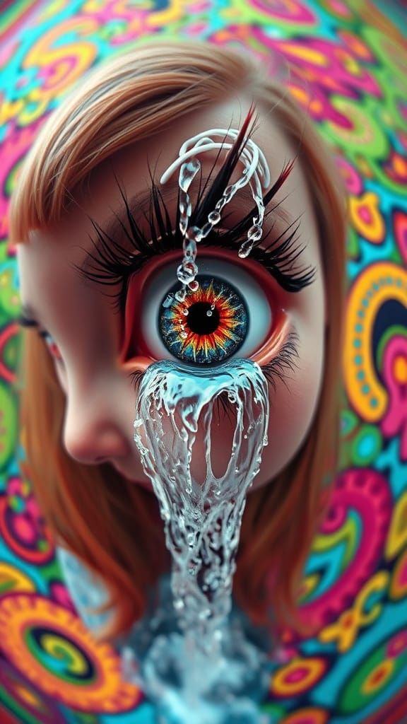 Thinking of Dinah made Alice cry.