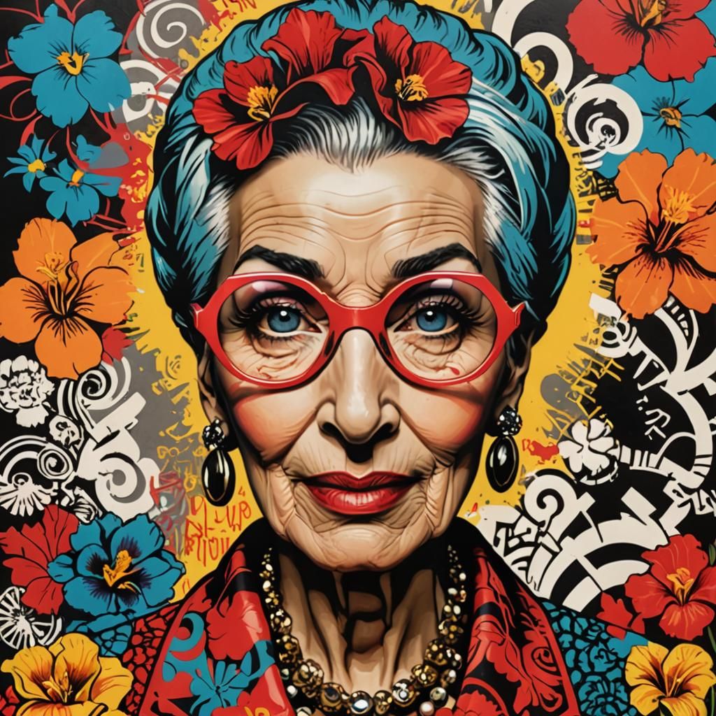 Vibrant Pop Art Graffiti in Comic Book Style