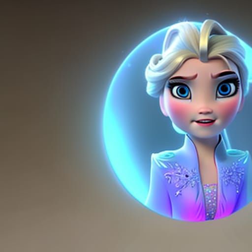 Realistic 3D Elsa from Disney's Frozen