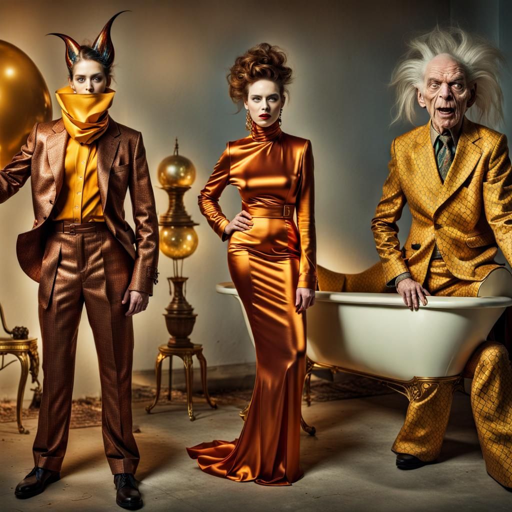 Extravagant Alien Characters in Dreamscape: Photorealistic A...