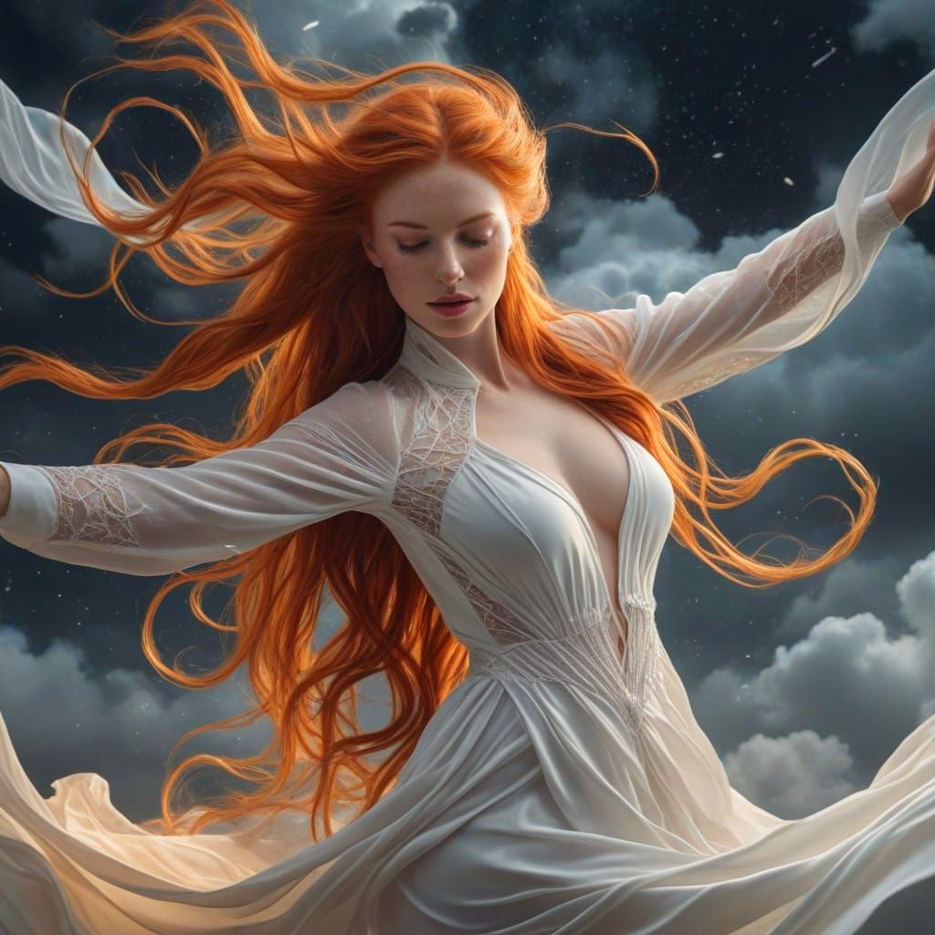 A Surreal and Ethereal Entity Extracts Energy from a Sleepin...