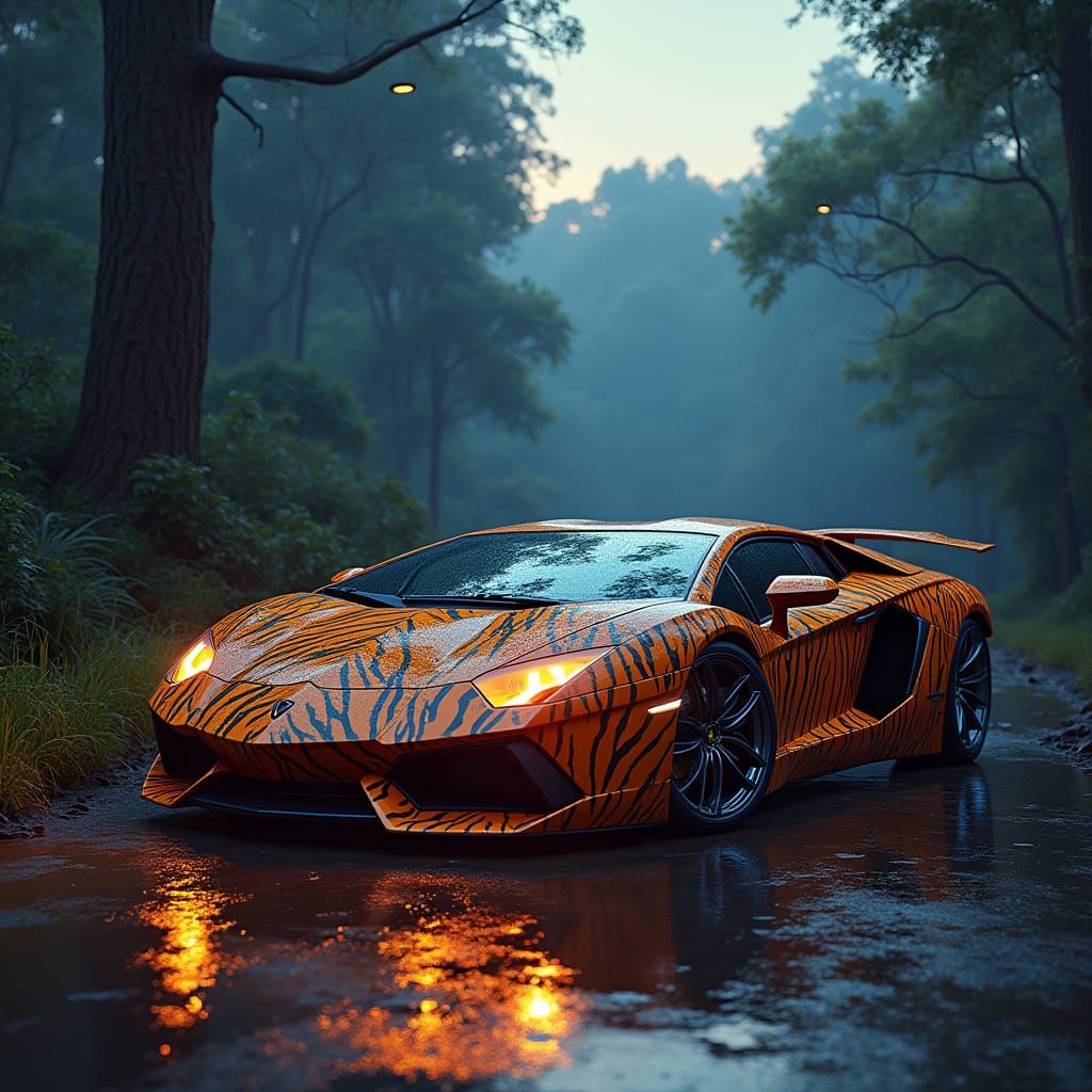 Futuristic Lamborghini Tiger Unites Automotive Design with F...