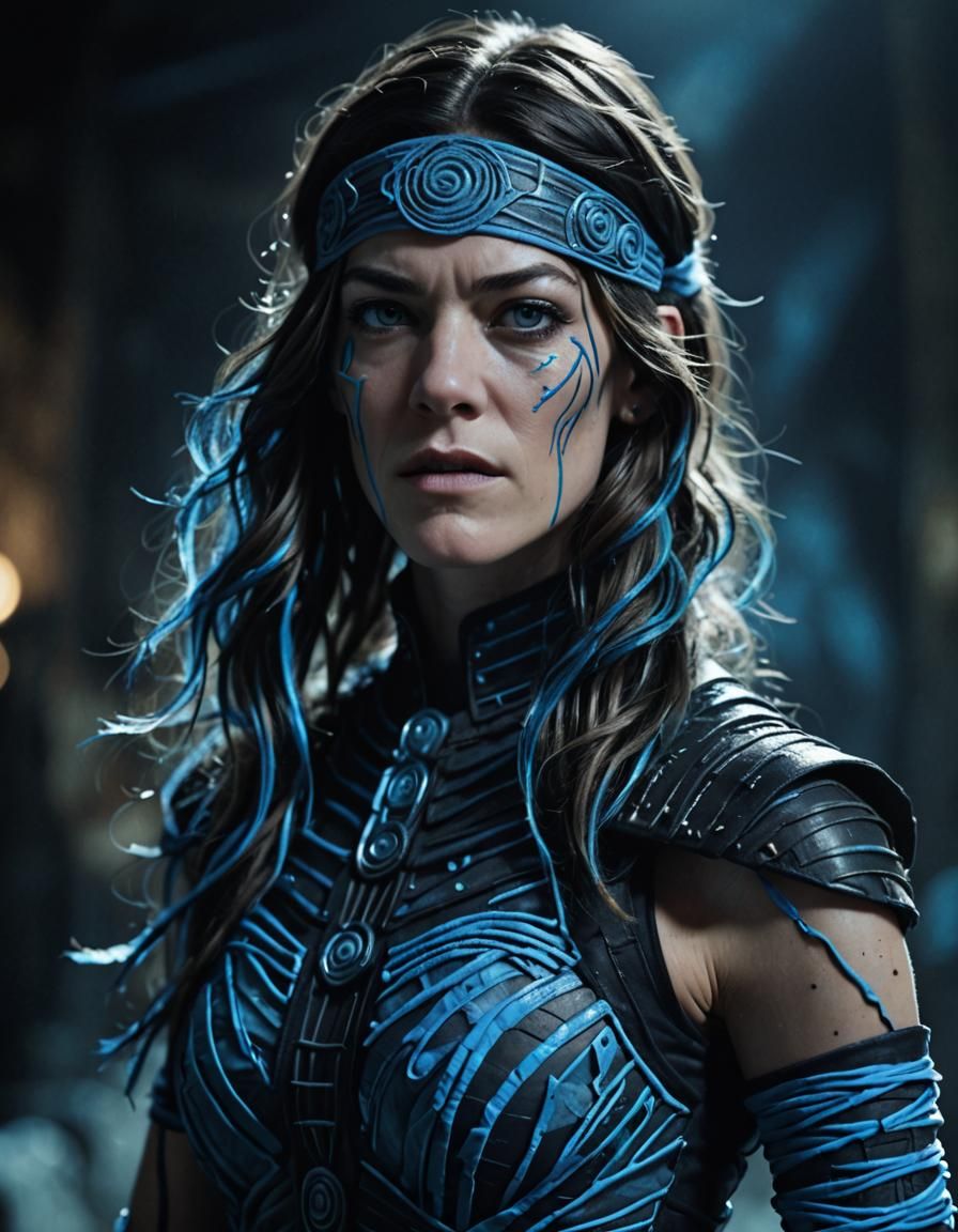 Jennifer Carpenter from Dexter as a dark figure with mysteri...