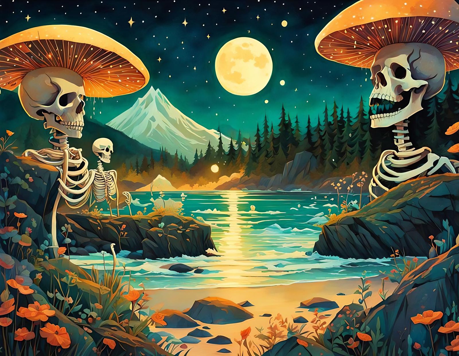 On the banks of Tuonela Bleach the skeletons of kings Their skulls of sugar sickly sweet Their bones piled up on the sho...