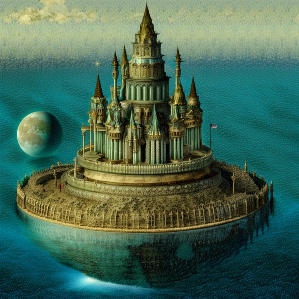 Castles on Neptune: An AI Imagining