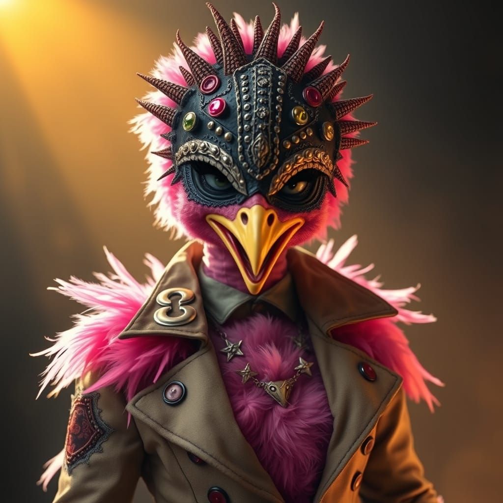 Victorian Punk: Fierce Hybrid Portrait in Dramatic Lighting