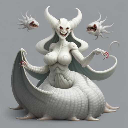 Cute Aristocratic Slug Lady with Sharp Teeth