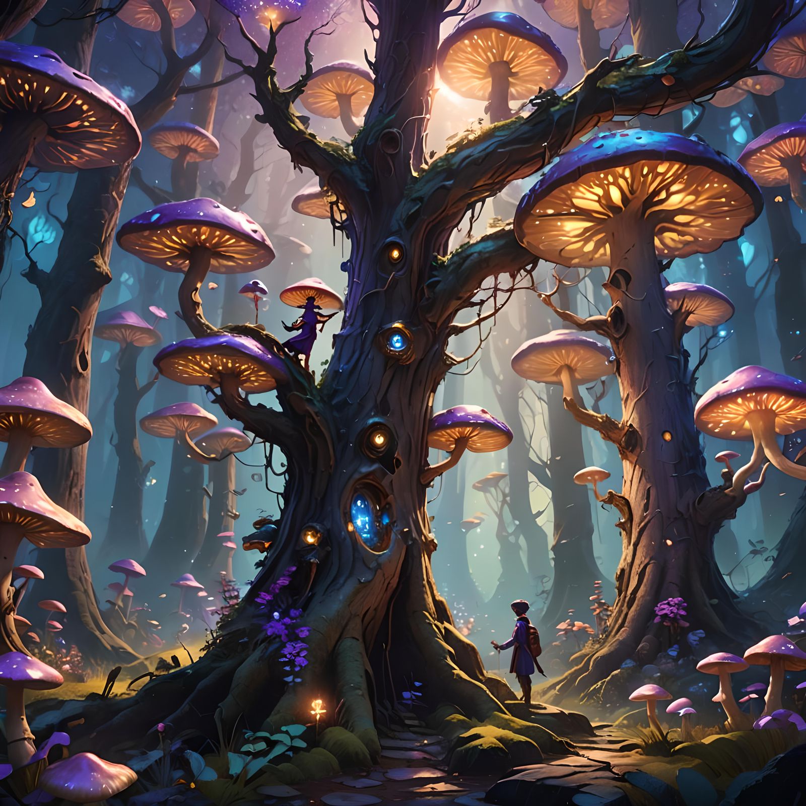 Fantastical Matte Painting in Deep Color