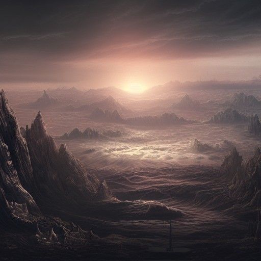 Apocalyptic Landscape in Detailed Matte Painting