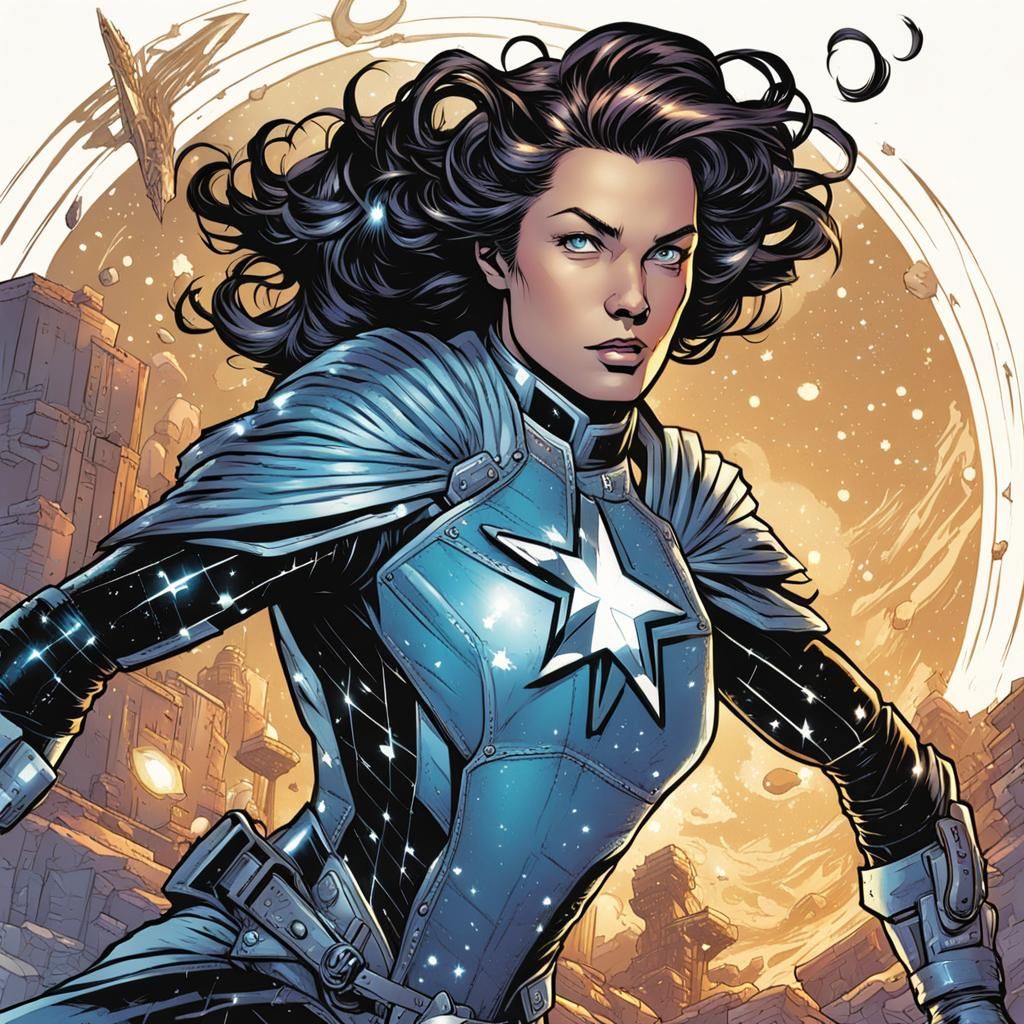 BECCIJO Neff as Starlight in Comic Book Art