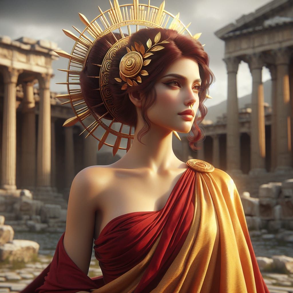 Mesembria: Goddess of Noon in Digital Matte Painting