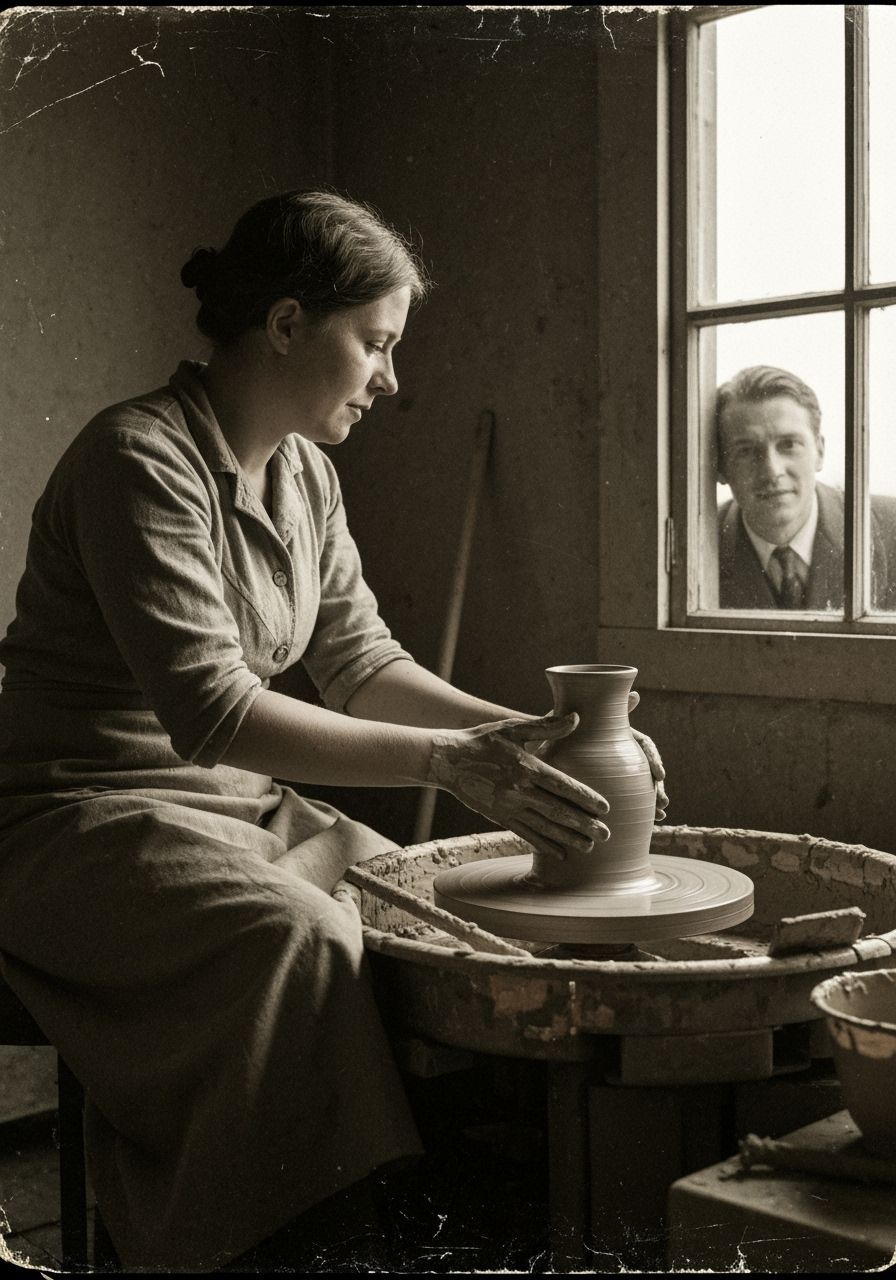 Līse at the Pottery Wheel
