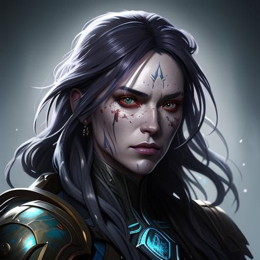 Detailed Portrait of Lillith Snow Dread in Unreal Engine